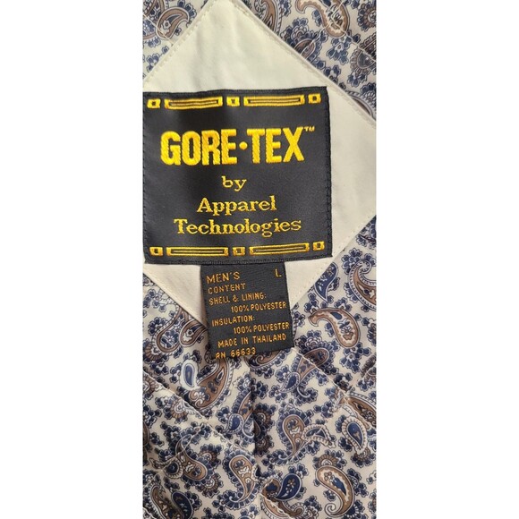 RARE VINTAGE  Mens Goretex Trench Coat Long Quilted Liner Waterproof Sz Large - Picture 3 of 12